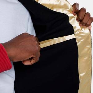 Veste bomber varsity en toile pour homme, taille plus, coupe-vent, imperméable, col montant, personnalisable en or, vente chaude, automne 2026 - Product Image 6