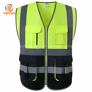 Nuevo último diseño 2025 sin mangas Hi Vis Chaleco de trabajo personalizado de alta resistencia al aire libre seguridad hombres Hi Vis Chaleco de trabajo OEM - Product Image 2
