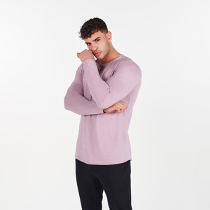 Modèle moderne pour impression personnalisée et commandes en grande quantité, 100% coton, uni, manches longues, col rond, fabricant personnalisé - Product Image 2