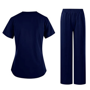 Tenues d'infirmière les plus vendues, uniforme d'hôpital bleu marine, vêtements de travail pour femmes, ensembles d'uniformes médicaux pour femmes - Product Image 2