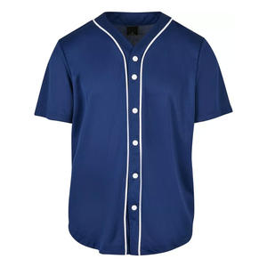 Camiseta de béisbol OEM para hombre, camisetas con botones, camisetas de béisbol de manga corta, camisetas de béisbol y softbol de la mejor calidad - Product Image 5