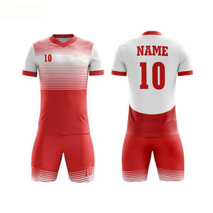 Conjuntos de Camiseta y Pantalones Cortos de Fútbol Hechos a Medida, Impresión por Sublimación Personalizada, Ropa de Fútbol para Hombre, Conjuntos de Uniformes de Fútbol, Venta al por Mayor OEM - Product Image 1