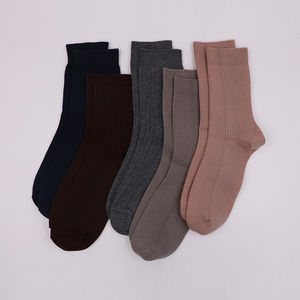 Pure Cotton Seamless Toe <b>Loose</b> <b>Top</b> Black Dress <b>Socks</b> Fashion Crew High <b>Socks</b> for <b>Men</b> Black and White All Season athletic <b>socks</b> - Product Image 5
