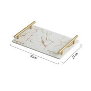 Bandeja de Servir de Resina Tradicional con Detalles Tallados a Mano, Acabado Brillante Premium, Elegante, Ligera y de Alta Gama para Decoración del Hogar - Product Image 2