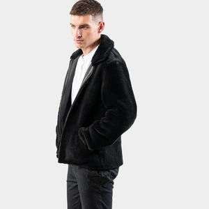แจ็กเก็ตหนังแท้สำหรับผู้ชายแขนยาวดีไซน์ใหม่ล่าสุด - Product Image 1