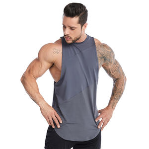 Camiseta Deportiva sin Mangas para Hombre, Estilo Hip Hop, de Spandex/Algodón, Cuello Redondo, Ligera, Anti-UV, Transpirable y de Secado Rápido - Product Image 3