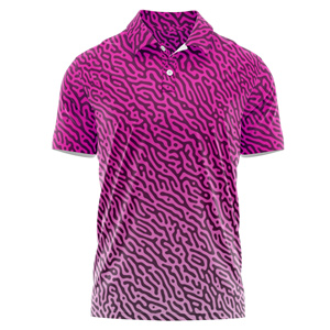Polo de golf de rendimiento para hombre, transpirable, ligero, mezcla de poliéster/algodón con bordado personalizado e impresión - Product Image 3