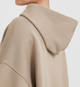 Venta al por mayor de moda de verano Color Logo Casual 320g polar de dos piezas ropa de mujer conjunto corto 100% algodón Sudadera CON CAPUCHA DE LAS MUJERES conjunto de pantalones cortos - Product Image 4