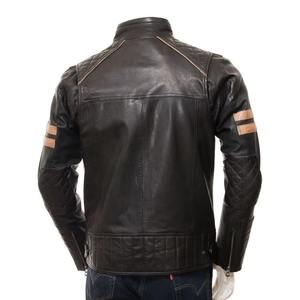 Customizable Men's High Quality Snake Skin Leather <b>Jacket</b> Waterproof Front New Design Heavyweight Winter Outdoor Wear - Product Image 3