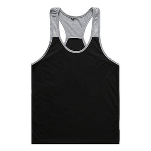 Camiseta sin mangas deportiva de gimnasio transpirable personalizada para hombre, Diseña tu propio algodón liso para culturismo - Product Image 1