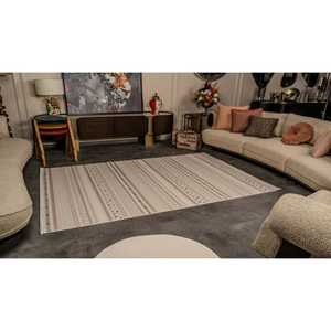 Alfombra Moderna Multicolor Netline Home Depot Zenta ZN003, Acrílico Poliéster, No Desprende Pelusa, Fácil de Limpiar, Duradera, Juego de Acrílico Poliéster - Product Image 1