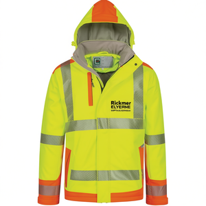 Veste Softshell Imperméable Haute Visibilité Rickmer ELYSEE Jaune/Orange avec Visibilité Améliorée - Product Image 2