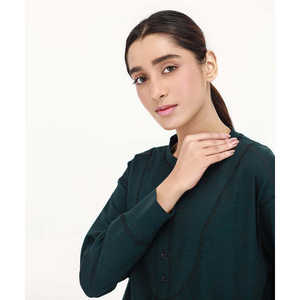 เสื้อยืดผู้หญิง slub Henley - Product Image 1