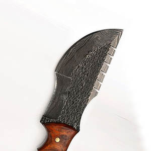 Cuchillo de Supervivencia de Acero de Damasco Personalizado, Hecho a Mano, Full Tang, para Campismo, Bushcraft y Caza - Product Image 6