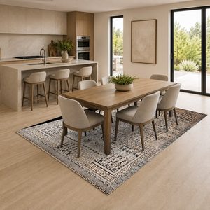 <b>RUGS</b> DEPOT LXDP-0714 Wholesale Terracotta Gold Traditional Oriental Digital Printed Machine Washable Chenille Area <b>Rug</b> <b>Non</b> <b>Slip</b> - Product Image 4