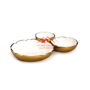 <b>Bowl</b> Latest Design <b>Large</b> Size Gold Plated Dessert Fast Food <b>Serving</b> <b>Bowl</b> Premium Quality Round Food and Snacks - Product Image 2