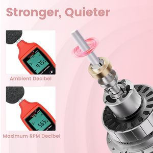 La mejor lima de uñas eléctrica Efile profesional para uñas Taladro de uñas acrílico Herramienta de salón portátil inalámbrica con pilas - Product Image 4