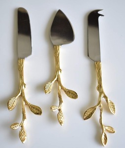 Ensemble de serveur de fromage en acier inoxydable avec poignée décorative pour la maison hôtel restaurant article d'utilisation décorative - Product Image 4