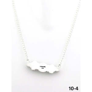 Collier en turquoise de Kingman du sud-ouest et argent sterling, fait main, motif en forme de fleur - Product Image 4