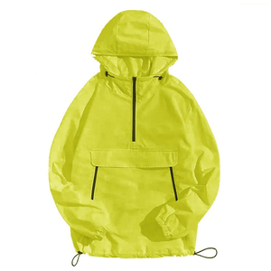 2026 100% Polyester Half Zip Windbreaker <b>Men's</b> Anorak <b>Jacket</b> Custom Comfortable Running <b>Pullover</b> <b>Jacket</b> - Product Image 4
