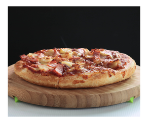 Assiettes à dessert en bois d'acacia et de noyer Snack Fruits Légumes Fromage Plateaux de service Assiette pour aliments - Product Image 1