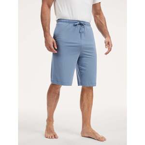 Premium <b>Men's</b> <b>Sleep</b> <b>Shorts</b> Premium Bamboo Tether Silk Knitted Jersey Custom Logo Print Home Wear Set-XL Size - Product Image 2