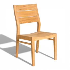 Chaise de jardin moderne en teck massif, écologique, durable, résistante aux intempéries, meubles de patio à lattes pour la cour, l'hôtel et la terrasse - Product Image 5