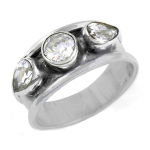 Bague de fête sans nickel en argent sterling massif 925 de qualité AAA Zircon cubique blanc CZ pierre précieuse de coupe brillante certifiée par une tierce partie - Product Image 2