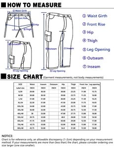 Pantalon de travail Cargo Ripstop en toile de coton léger pour hommes Big Tall Construction Utility Safety Embroidered High Drawstring - Product Image 4