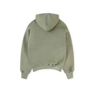 Sweat-shirt à capuche double en coton 100% taupe vintage personnalisé du fabricant 350 GSM Sweatshirts brodés en relief pour hommes pour l'hiver - Product Image 2
