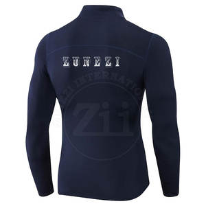 Impression de logo personnalisée, vêtements de sport, de jogging, de fitness et de yoga, chemises de compression à fermeture éclair 1/4 - Product Image 2