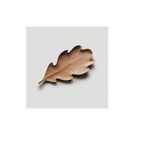 Plateau et bol en bois en forme de feuille et plateau en bois de grande taille pour le service de fruits secs et la taille et la vente personnalisées - Product Image 2