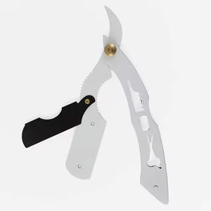 Professional Stainless Steel Manual Shaver Straight Edge Safety <b>Razor</b> Barber Cutter <b>Bikini</b> Shaving Disposable Foldable Design - Product Image 1