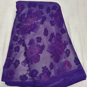 ผ้าพิมพ์ลายดิจิทัล georgette Foil สำหรับ sarees & dresses | งานเรียบๆ | ค่าจัดส่งพิเศษ - Product Image 1