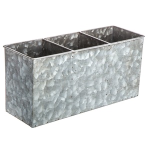 Galvanized <b>Tin</b> Planter and Metal Flower Pot Planters Rustic Decorative Metal <b>Buckets</b> Vintage Style Wedding Home decoration - Product Image 2