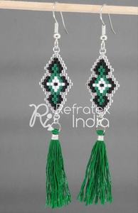 ต่างหูลูกปัดแฟชั่นผู้ผลิตจำนวนมากและผลิตโดย reratex อินเดียผลิตในอินเดียสำหรับคุณภาพที่ดีที่สุดและราคาถูก - Product Image 4