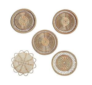 Colgante de pared de bambú de algodón de lujo hecho a mano decoración de pared moderna para el hogar arte con ratán de Metal sala de estar Showpiece - Product Image 5