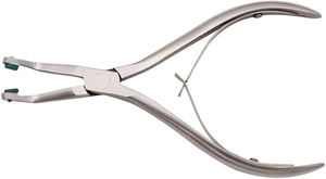 Pince à couronne dentaire Outils de dentiste Pince temporaire pour enlever les dents avec caoutchouc vert Acier inoxydable - Product Image 6