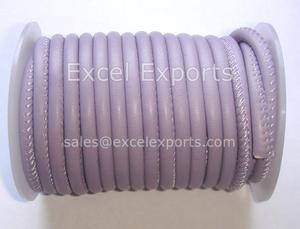 Wholesale 3mm 4mm 5mm Black Nappa <b>Leather</b> <b>Cord</b> Round Soft Stitched <b>Leather</b> for Jewelry Bracelet Making - Product Image 6