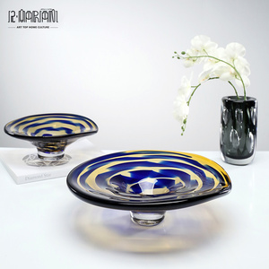 Plato decorativo de estilo europeo para fiesta, plato de dulces, plato de fruta de vidrio - Product Image 1