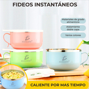 Juego de Cubiertos de Acero con Diseño de Dibujos Animados, Tazón Ecológico para Niños Pequeños, Caja de Silicona de Grado Alimenticio con Diseño Impreso para Comer - Product Image 3