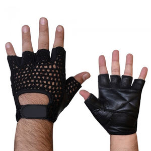 HBG 1074 Gants de fitness Gants de sport unisexes demi-doigt de sport Protège-poignet long Gants d'haltérophilie de sport - Product Image 3