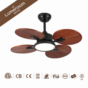 USA In Stock 33 Inch <b>Ceiling</b> <b>Fan</b> <b>with</b> Light and <b>Remote</b> <b>Control</b>, Solid Wood DC Motor <b>Ceiling</b> <b>Fan</b> for Bedroom - Product Image 4