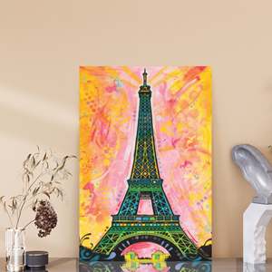 Dean Russo's Modern Pop Art Poster Paris <b>Wall</b> Decor <b>Canvas</b> Urban Style - Product Image 5