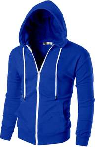 Zipper Hoodie 100% Cotton Lined Stonewashed Digital Printed 3D Embroidery - Product Image 3