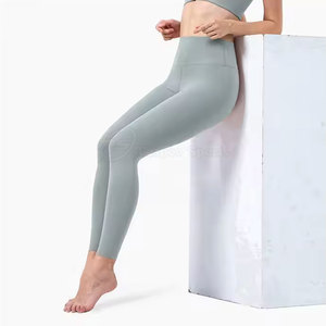 Customized Women's High Quality Spandex/Polyester Breathable Yoga <b>Leggings</b> Full Length Letter <b>Pattern</b> Mid Waist Elastic Waist - Product Image 3