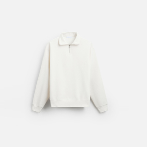 Logo de broderie personnalisé fermeture à glissière quart hommes sweat-shirt en coton demi-fermeture éclair pull d'hiver - Product Image 6