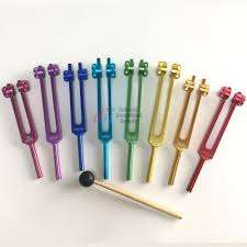 Juego de 8 Diapasones de Chakra con Peso para Terapia de Sonido, Sanación del Corazón, Tercer Ojo y Sacro - Product Image 5