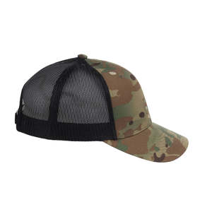 Custom Camouflage Black Mesh Structured Trucker Hat Baseball <b>Cap</b> Unisex Performance Hip Hop Sport Casual Breathable Indonesia - Product Image 2
