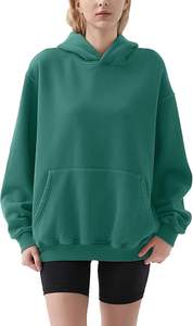 Sudadera con capucha Vintage de peso pesado para hombre, sudadera de algodón de felpa lavada, capucha de gran tamaño, ropa de calle informal para invierno, teñido liso - Product Image 4